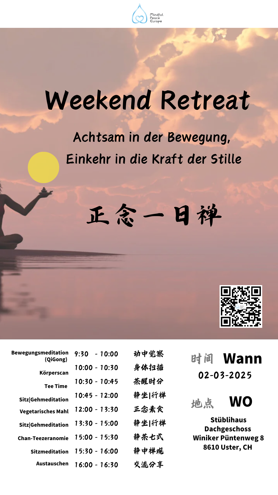 Weekend retreat mediation